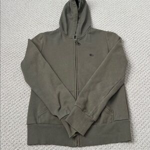 Burberry Green Zip-Up Hoodie